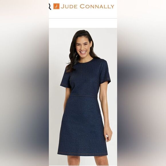 Daria Dress Jude Connally Navy, Size XSMALL - Picture 2 of 7